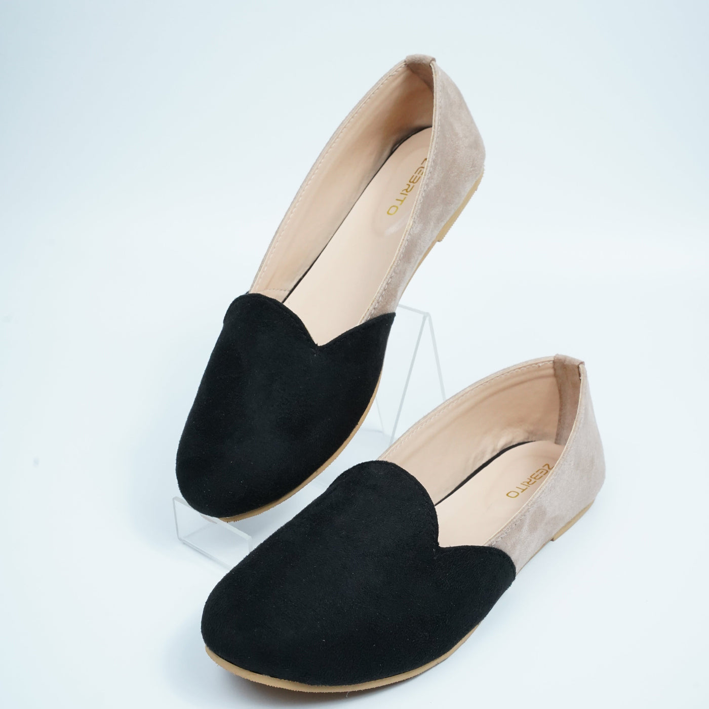 Shimmer Jet black loafers