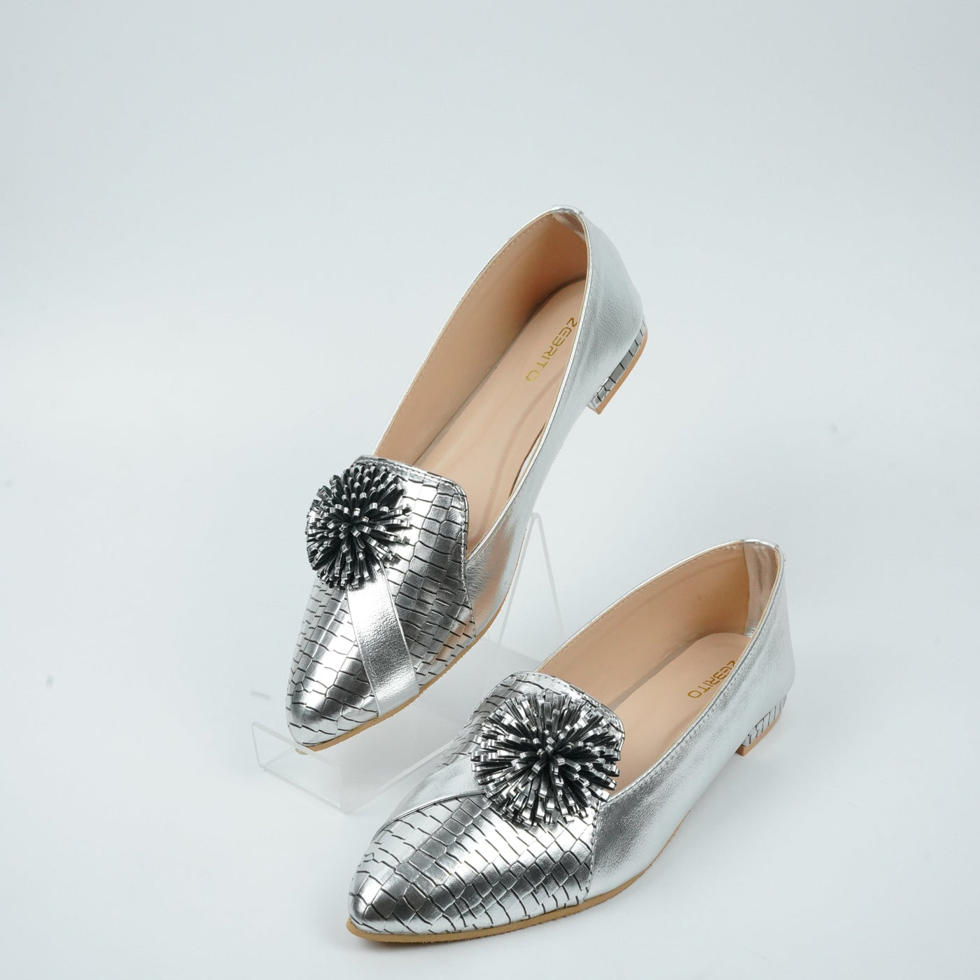 Gleam Loafers (Silver)