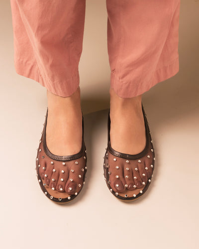 Crystal Choco Pumps