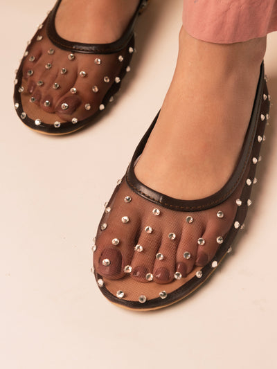 Crystal Choco Pumps