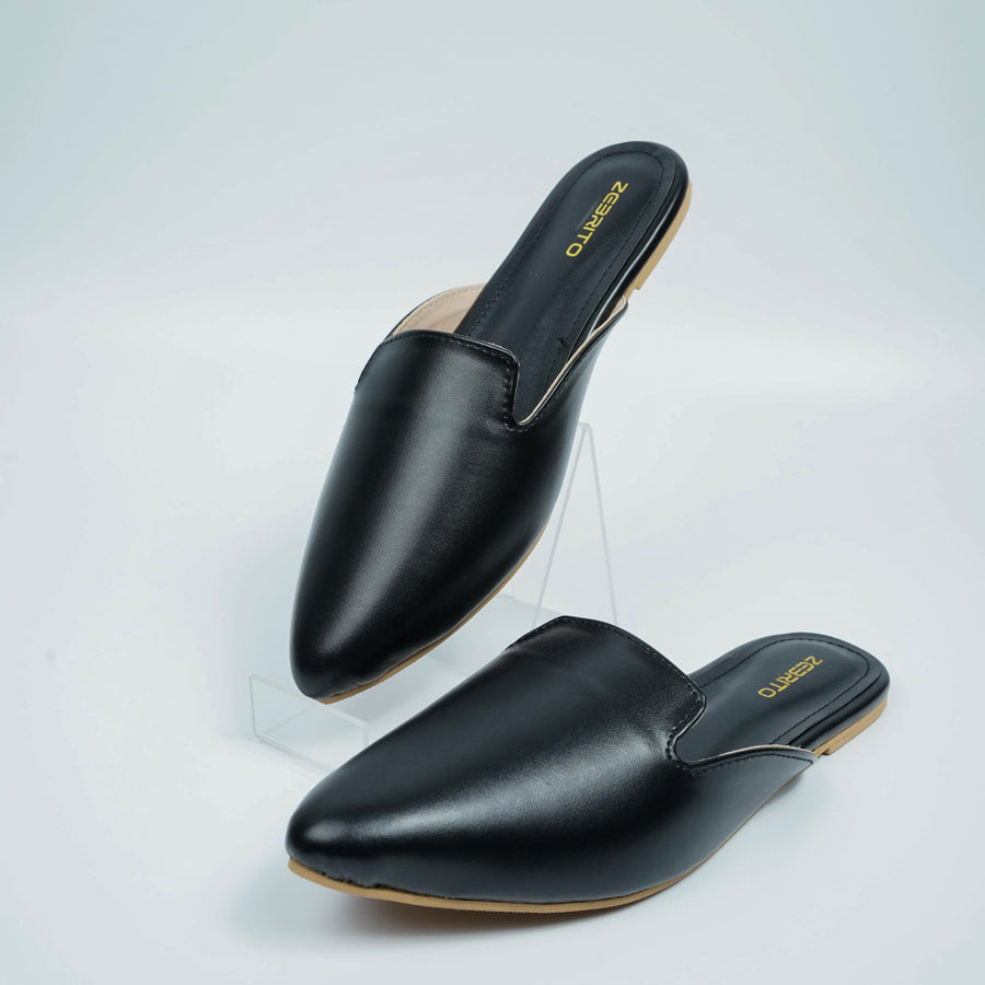 Jade Black Mules