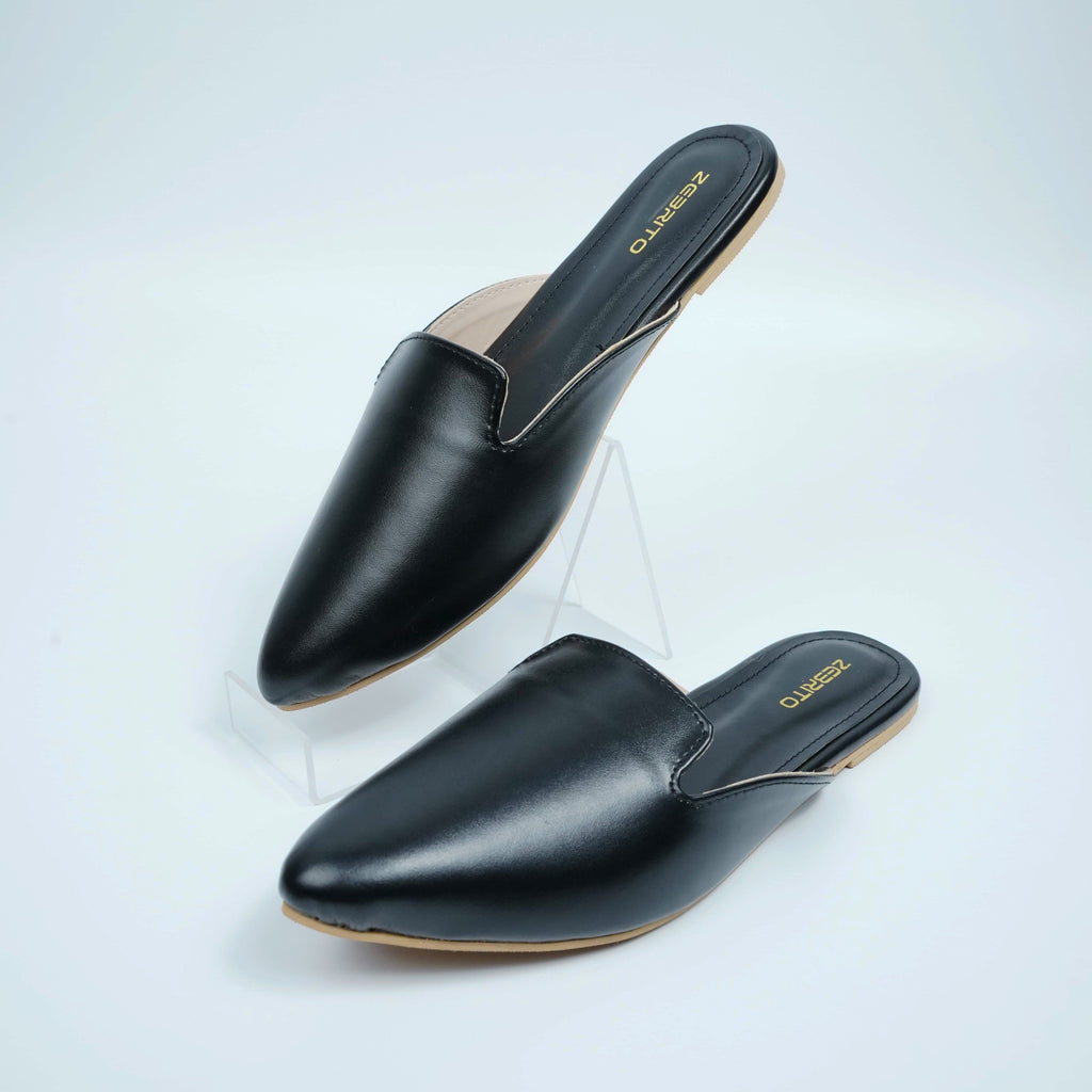 Jade Black Mules