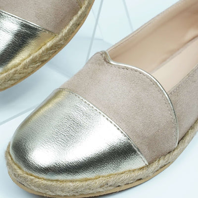 Suede Cream Charm loafers