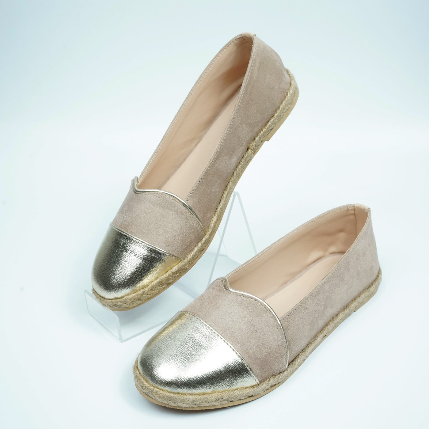 Suede Cream Charm loafers